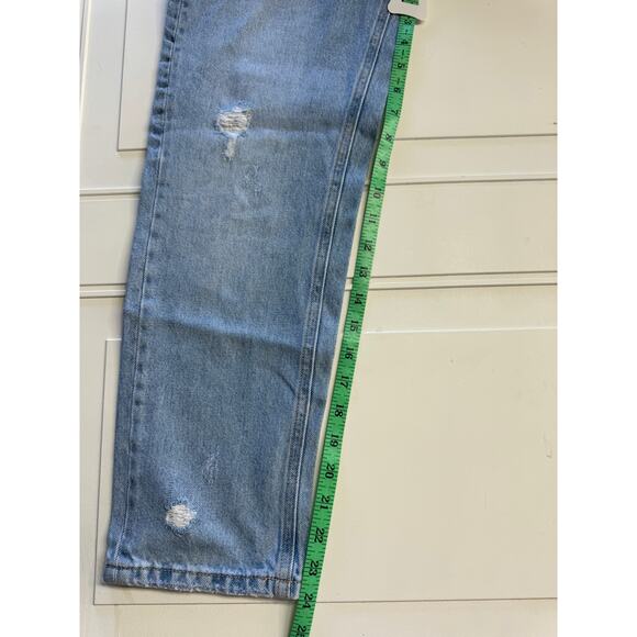 Zara Girls Mom Fit Jeans Size 13-14 Distressed Adjustable Waist - Picture 7 of 7